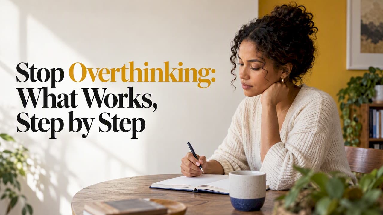 Stop Overthinking: What Works, Step by Step