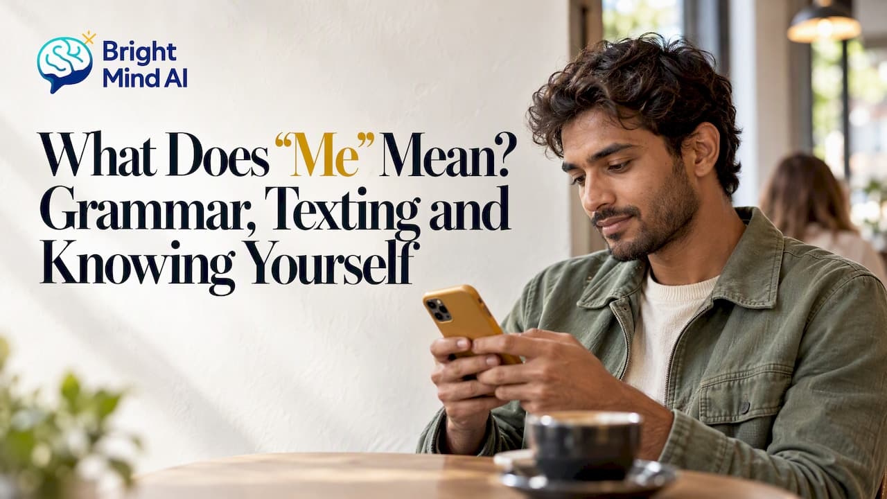 What Does “Me” Mean? Grammar, Texting and Knowing Yourself